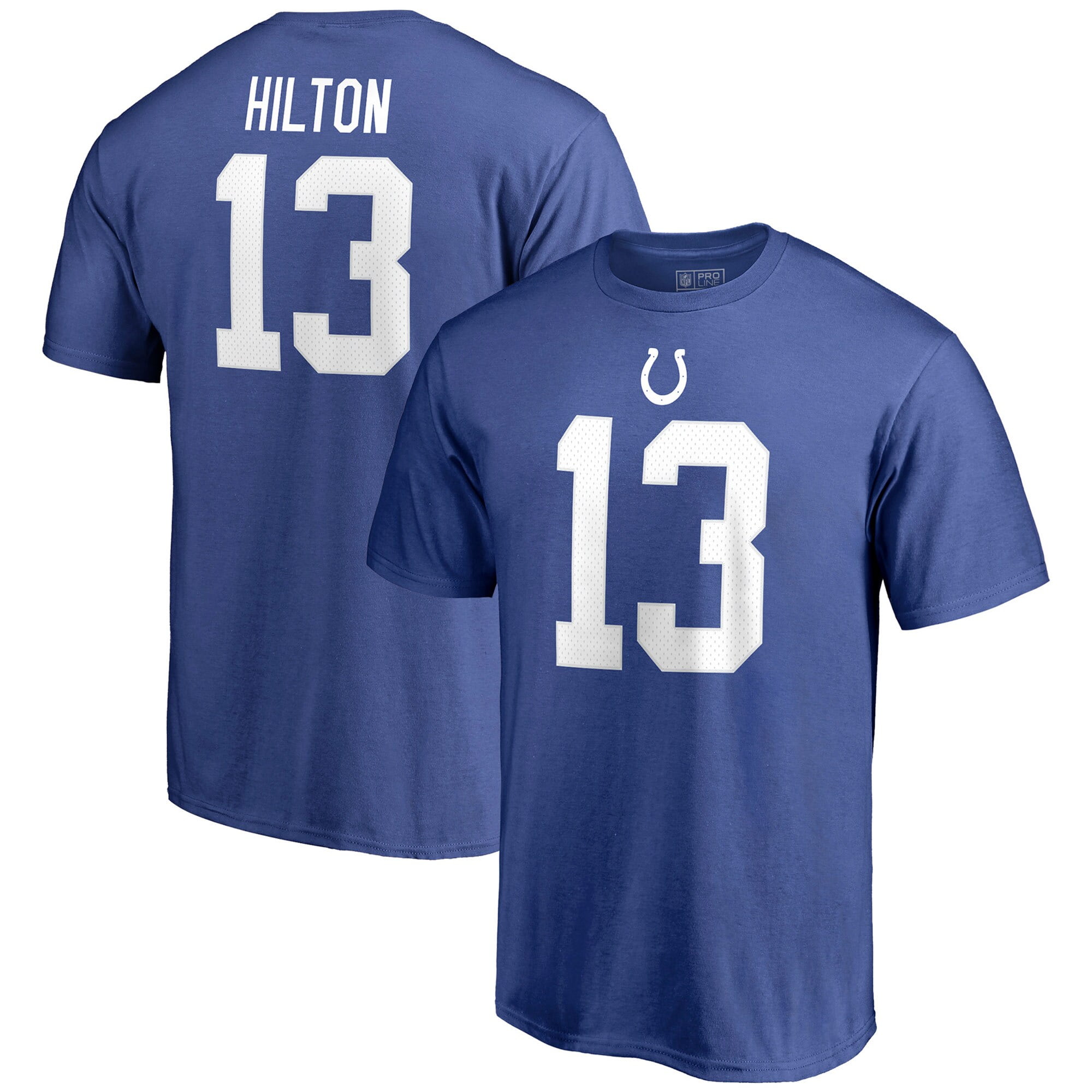 Ty Hilton Indianapolis Colts NFL Pro Line by Fanatics Branded Authentic Stack Name & Number T 