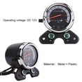 thumbnail image 4 of Dual Milometer, Motorcycle Speedmeter Assembly DC 12V High Sensitivity Reliable Black Shock Resistant  For GN125, 4 of 8