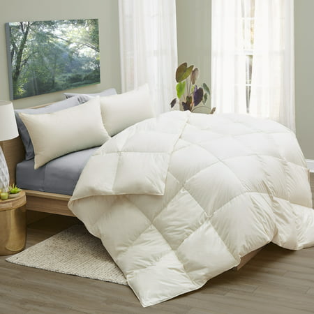 1221 Bedding  LanaDown Wool/ Down Organic Cotton Comforter with BONUS Wool Dryer (Best Organic Wool Comforter)