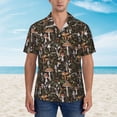 thumbnail image 4 of Daiia Mushroom Garnish Hawaiian Shirt for Men Gentle Cotton Regular Short Sleeve Casual-X-Large, 4 of 9