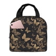 thumbnail image 1 of Disketp Modern Golden Butterfly Bolsa Térmica para Almuerzo para Hombre y Mujer, Ideal para Trabajo, Senderismo y Picnic, 1 of 8