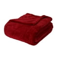Mainstays Super Soft Plush Blanket, Twin, Really Red