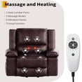 thumbnail image 4 of Ourlova 22 Inch PU Leather Power Lift Recliner Chair - Heat and Massage Claret (Compact Standard Style), 4 of 8