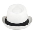 thumbnail image 3 of WESTEND Unisex Short Brim Fedora - Hats for Men & Women + Panama Hats & Straw Hats, 3 of 7