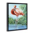 thumbnail image 3 of Stupell Industries Traditional Flamingo & Lush Nature Black Floating Frame Canvas Art, 25 x 31, by Christine Reichow, 3 of 8
