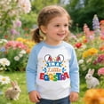 thumbnail image 5 of Aihuaihua Toddler Boys Easter Shirts Bunny Graphic Long Sleeve Crew Neck Raglan T-Shirt Funny Rabbit Tops, 5 of 6