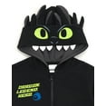 thumbnail image 3 of DreamWorks How to Train Your Dragon Toothless Fleece Cosplay Hoodie Toddler to Big Kid, 3 of 5