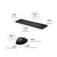thumbnail image 3 of HP 650 Wireless Keyboard & Mouse Combo - 2.4Ghz Wireless, USB Receiver, Low-Profile Keys, 20+ Programmable Keys, DPI Mouse - 20+ Months Keyboard, 24+, 3 of 5