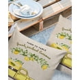 thumbnail image 2 of Pack of 2 Outdoor Pillow Covers, Rustic Truck with Yellow Lemon Wooden Board Waterproof Square Throw Pillowcase Cushion Decorative Pillow Covers for Couch Patio Tent, 26x26 in, 2 of 6