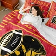 thumbnail image 4 of Erosebridal 3D Rugby Print Bed in a Bag Twin size, American Football City Bed Set, Sports Theme Decor, 7pcs, 4 of 5