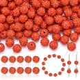 thumbnail image 1 of Perlas TINKRSTUFF, 160 unidades, 10 mm, diamantes de imitación anaranjados para manualidades, 1 of 6