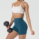thumbnail image 3 of Gibobby Pantalones De Casuales Para Mujer Leggings elásticos de cintura alta para levantamiento de cadera para mujer, pantalones cortos de puntos para deportes, Yoga y Fitness(Azul marino, M), 3 of 5