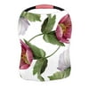 ECZJNT Watercolor Hellebore flower botanical pattern Nursing Cover Baby Breastfeeding Infant Feeding Cover Baby Car Seat Cover