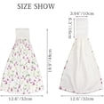 thumbnail image 5 of Hanging Towels 2 Pcs, Dish Towels Sweet Peas Watercolor Flowers Absorbent Hand Towels with Hanging Loop Washcloth for Bathroom Kitchen, 5 of 6