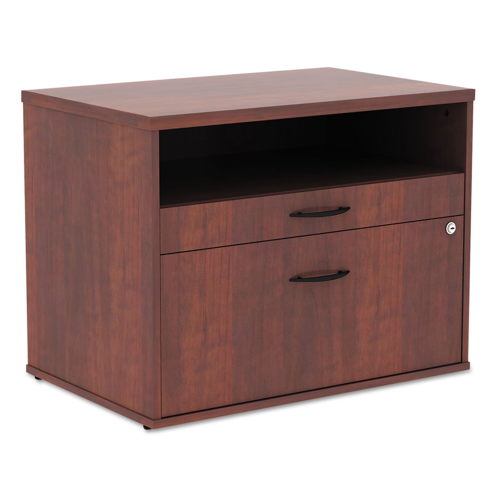 Alera 2 Drawers Lateral Lockable Filing Cabinet, Cherry - image 2 of 8