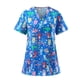 thumbnail image 4 of Camiseta con cuello en V, lavable a máquina, elegante, estampado de animales, duradera, cómoda de llevar, disfraz de enfermera, uniforme de enfermería SG, 4 of 9