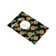 thumbnail image 3 of MKHERT Funny Yellow Pineapple with Glasses Placemats Table Mats for Dining Room Kitchen Table Decoration 12x18 inch,Set of 6, 3 of 4