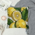 thumbnail image 2 of Shiartex Yellow Lemon Print Decorative Throw Pillow Covers Corduroy Cushion Covers Soft Throw Pillow Case Sofa Pillow Case Square Cushion Case for Living Room Bed Couch Car Home Decor, 2 of 5