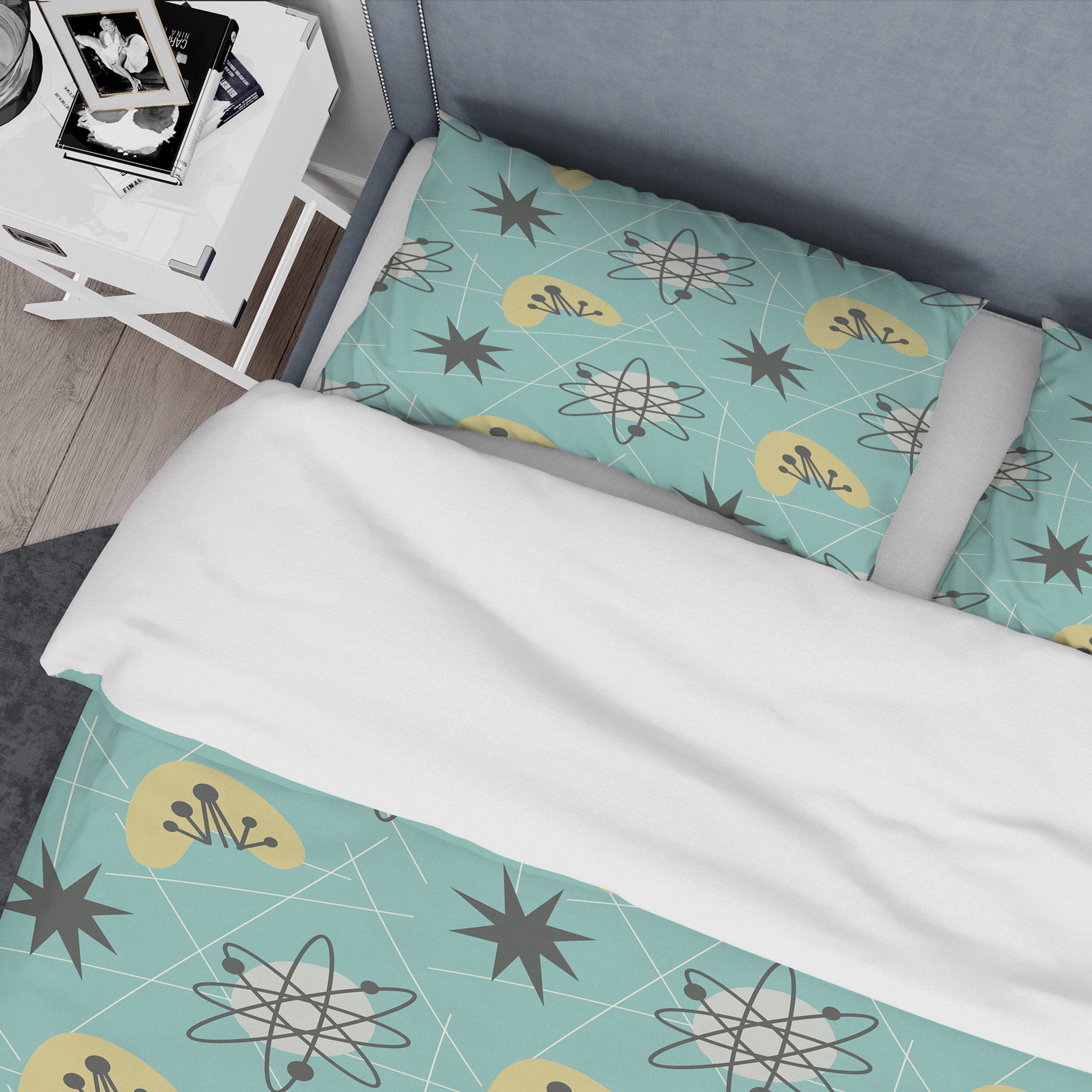 Designart '1950 Retro Pattern I' Mid-Century Modern Duvet Cover Set