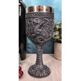 thumbnail image 5 of Ebros Celtic Knotwork Rune Celestial Moon Dragon Wine Goblet Chalice Cup 6oz, 5 of 6