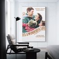 thumbnail image 3 of Its A Wonderful Life(4)Movies Poster Artworks Canvas Poster Room Aesthetic Wall Art Prints Home Modern Decor Gifts 12x18inch(30x45cm), 3 of 6