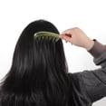 thumbnail image 5 of Unique Bargains 1 Pc Durable Wide Tooth Comb Yellow PS, 5 of 6