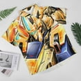 thumbnail image 2 of Mobile Suit Gundam Mens Hawaiian Shirt Loose Fit Shirts - Short Sleeve And Button Down Hawaiian Shirt for Men with Pocket, 2 of 7