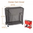 thumbnail image 2 of Patio Waterproof Cooler Cart Cover - Outdoor Ice Chest Protective Covers Fits Most 80 QT Drink Cooler on Wheels Outside Bar Cart or Beverage Cart Rooling Party Cooler,34.4x19.2x31.6inch,Gray, 2 of 9