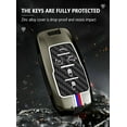 thumbnail image 5 of for Ram Key Fob Cover Case Metal Shell Smart Key Holder Protector Compatible for 2019-2024 Dodge Ram 1500 2500 3500 5 Button, 5 of 7