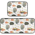 thumbnail image 7 of SKYSONIC Unique Turkey Bird Kitchen Rugs Set of 2, Thanksgiving Day Floor Mat Area Rug Washable Carpet Perfect for Living Room Bedroom Entryway, 7 of 7