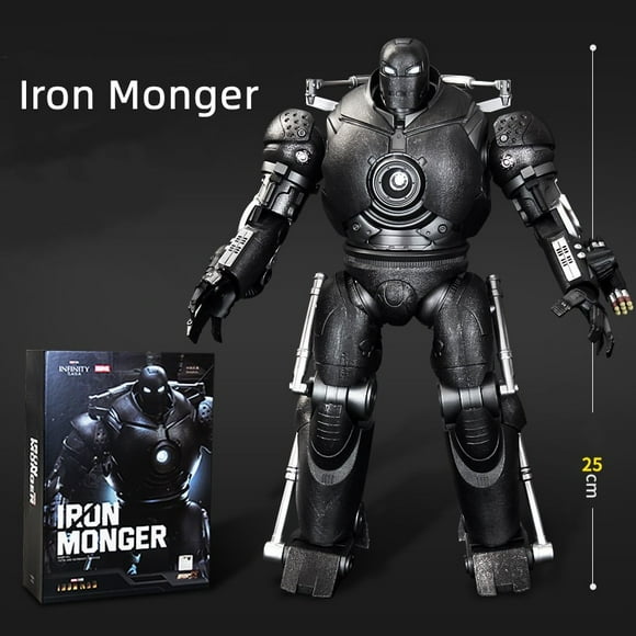 Original Avengers ZD Toy Light version Iron Man Mark3 MK6 Action Figure MK1-7 LED MK85 Suit-up Gantry Adult Collectible toys