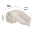 thumbnail image 3 of Suction Cup Soap Dish Holder Extendable Arm Soap Holder With Strong Vacuum Base And Angled Draining Tray Wall Or Counter Soap Organizer For Bathroom Kitchen Vertical Dish Storage Pasta Drainer for, 3 of 8