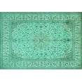 thumbnail image 1 of Ahgly Company Indoor Rectangle Persian Turquoise Blue Traditional Area Rugs, 4' x 6', 1 of 4