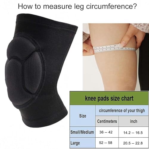 Knee Pads for Garden, Gardening, House Cleaning, Construction Work, Dancing, Volleyball, Flooring, Climbing, Riding Kneepads with Thick EVA Foam Padding, Outdoor Sports Kneeling Pads Cushion Floo
