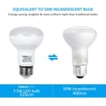 thumbnail image 4 of 8 Pack 7.5W LED Lights BR20 R20 Dimmable LED Light Bulbs, Flood Light Bulb Indoor, 4000K Cool White, 4 of 7