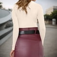 thumbnail image 5 of Long Sleeve Knit Pullover Sweater Top With Button Detail Soft Comfortable Casual Crewneck Blouse For Everyday Wear, 5 of 8
