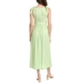 thumbnail image 2 of BGL womens  Linen-Blend Midi Dress, 8, Green, 2 of 3