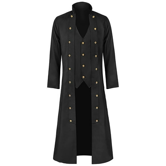 Birdeem Mens Dress Coats Wintermens Gothic Tailcoat Coat Steampunk Tail Coat Medieval Lapel Court Dress Slim Coatmen's Winter Dress Coats