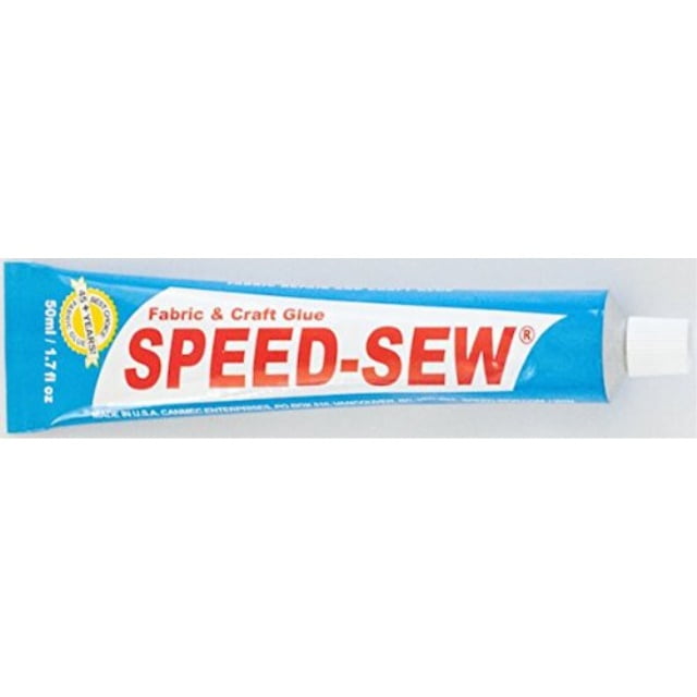 2x speed-sew fabric glue best for 45 years fabric mender no more needle