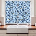 thumbnail image 2 of Evil Eye Curtains 2 Panels Set, Traditional Protection Symbols on Dotted Backdrop Kids Childs Celebration Theme, Window Drapes for Living Room Bedroom, 55W X 39L Inches, Multicolor, by Ambesonne, 2 of 3