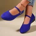 thumbnail image 6 of Yuanlong Women's Casual Shoes Suede Buckle Strap Wedge Mary Jane Solid Color Comfortable Stylish Holiday Shoes, 6 of 8