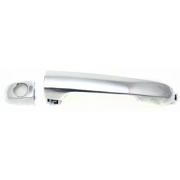 Exterior Door Handle Compatible with 2007-2012 Hyundai Elantra Front, Driver or Passenger Side Chrome With Cover