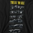 thumbnail image 2 of Batman 85th Anniversary Batmobile on Dark Adult Pull-Over Hoodie, Black, 5X-Large, 2 of 5