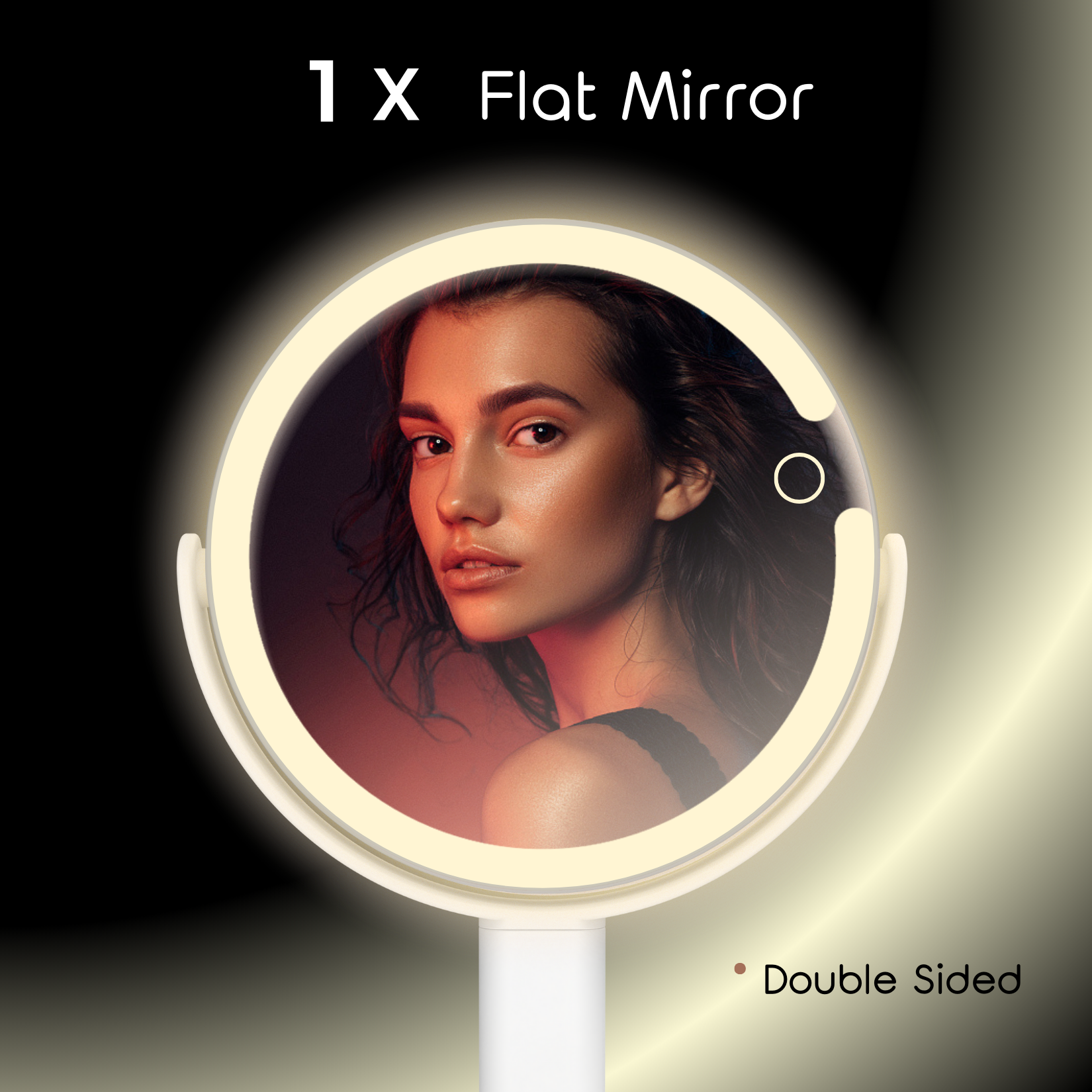 VioaFlxi 8" Lighted Makeup Mirror with 10X Magnification photo 6
