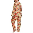thumbnail image 3 of MUKVIK Plus Size Pajamas for Women Set Long Sleeve Button Down with Pockets, 3 of 7