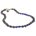 thumbnail image 2 of GlassOfVenice Murano Glass Sommerso Necklace - Navy Blue, 2 of 7