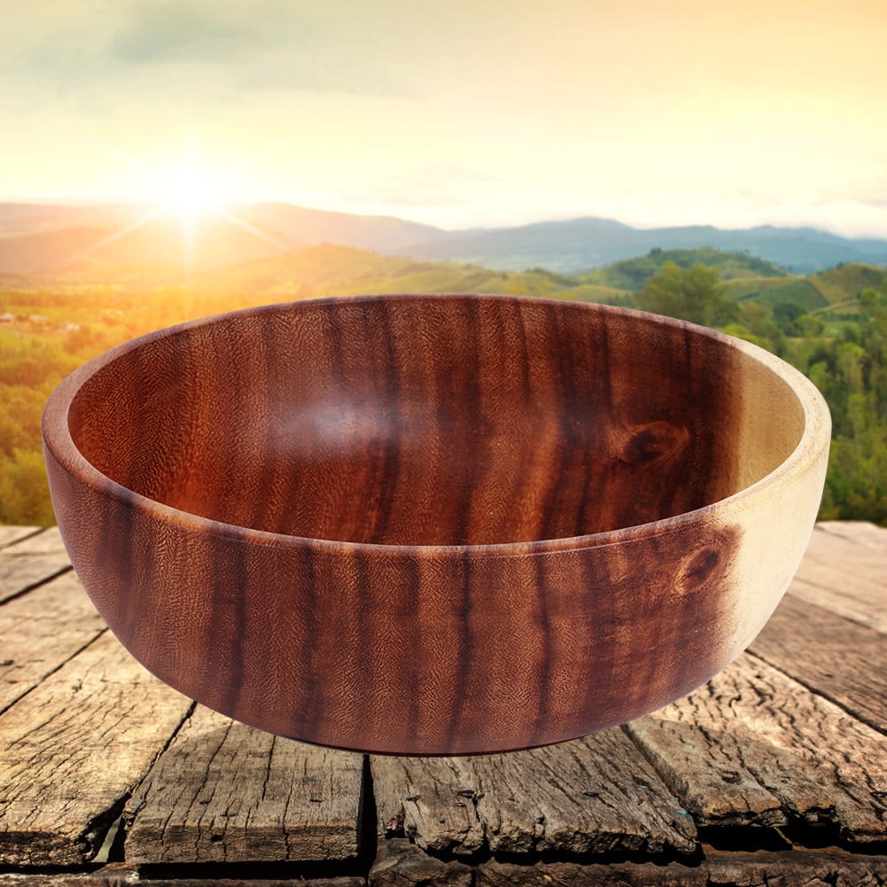 22X7.5cm Wood Bowl, Salad Bowls, Restaurant For Coffee Shop Tea House