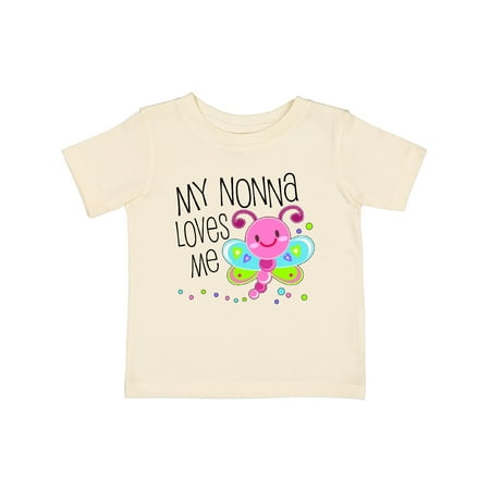 

Inktastic My Nonna Loves Me- Cute Dragonfly Gift Baby Boy or Baby Girl T-Shirt