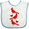 thumbnail image 3 of Inktastic Cardinal Cute Bird Watching Boys or Girls Baby Bib, 3 of 4