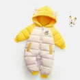 thumbnail image 2 of HIPYLO Coats for Toddler Girls Winter Coat for Toddler Christmas Suit 9-12 Month Baby Boy Clothes Baby Clothes Newborn Girl 3-6 Months Baby Girl, Yellow 18-24 Months, 2 of 9